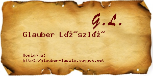 Glauber László névjegykártya